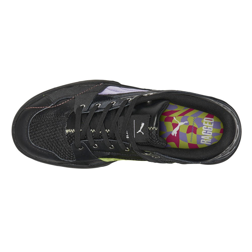 PUMA The Ragged Priest X Slipstream Lace Up Womens Black, Purple Sneakers Casua
