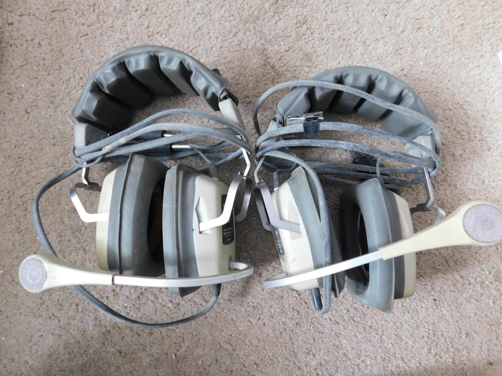 Vintage TELEX D-950 Aviation Headset USA - Untested