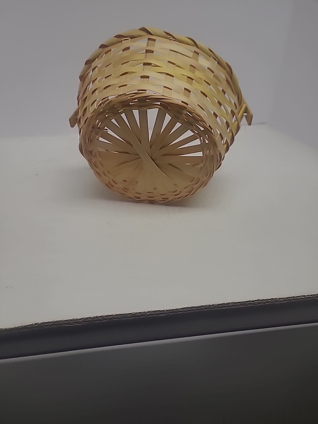 Wicker Small Yellow Tint Easter Basket