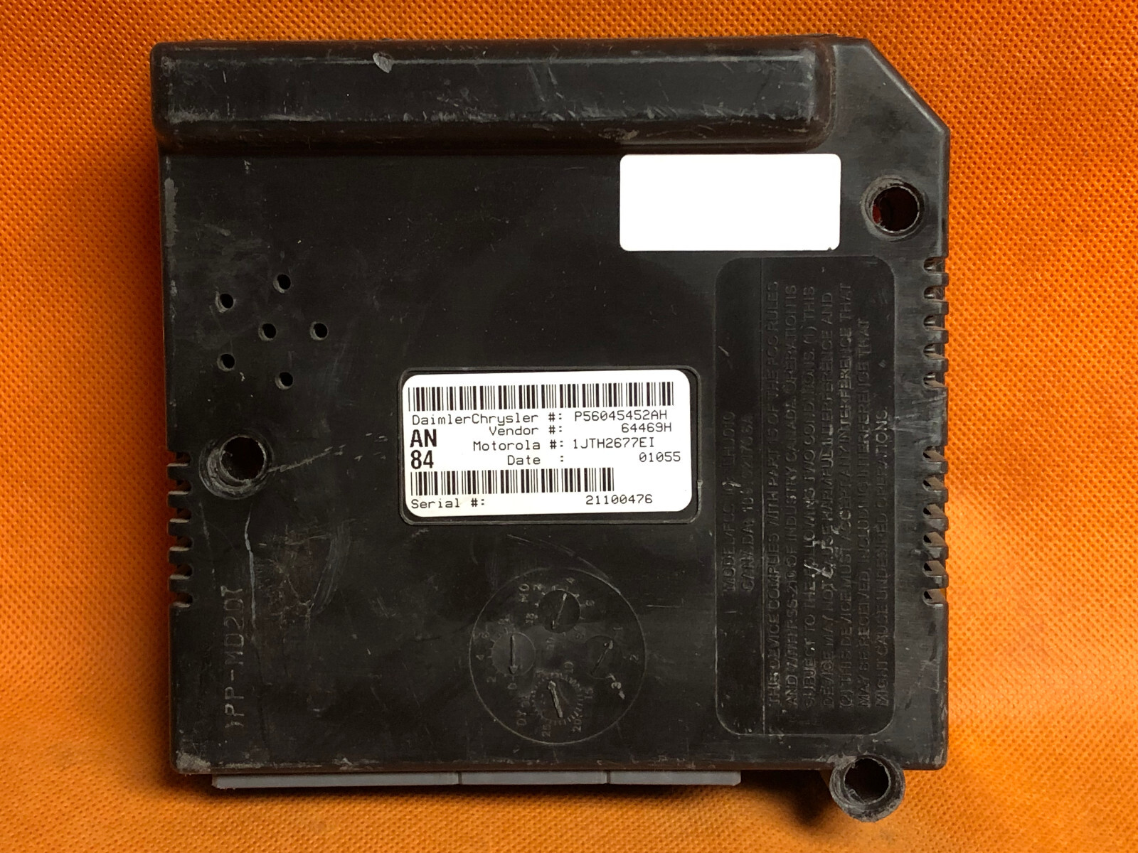 01 2001 DODGE DAKOTA CTM CENTRAL TIMING MODULE UNIT CTU OEM BCM P56045452AH AN