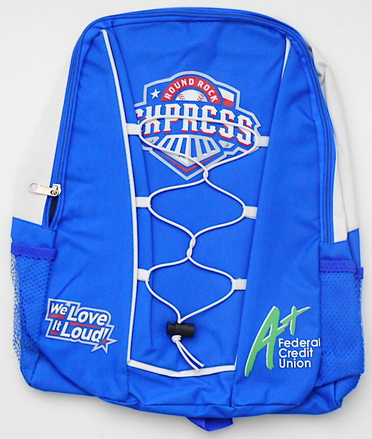 Round Rock Express "We Love It Loud!" 14" X 16" Front Drawstring Backpack NEW