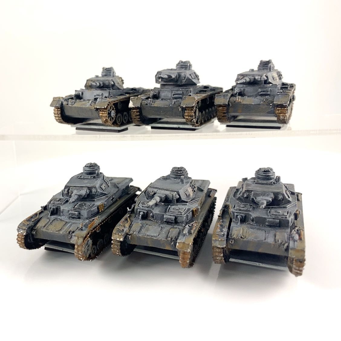 X6 German Tank WW2 Plastic Battle Front Group Flames Of War | P-00PR0