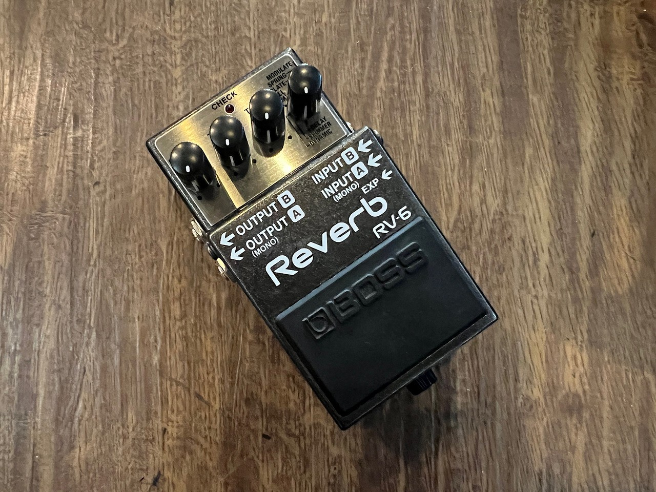 BOSS RV-6 Digital Reverb Pedal 8 Modes Expression Control Used