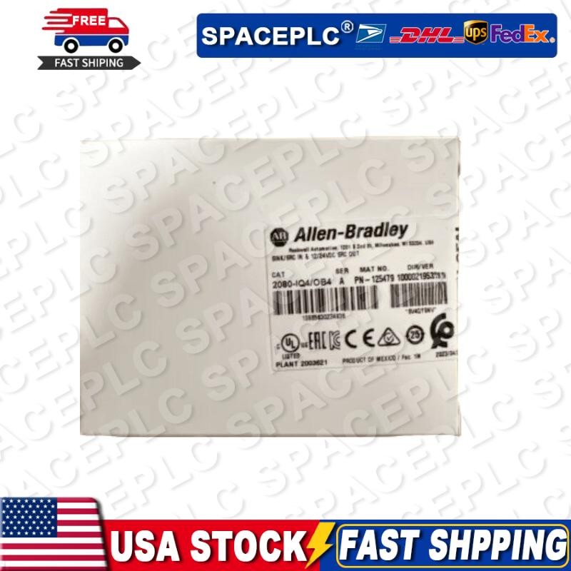 New Sealed Allen Bradley 2080-IQ4OB4 Digital I/O Combo Module US Free Tax