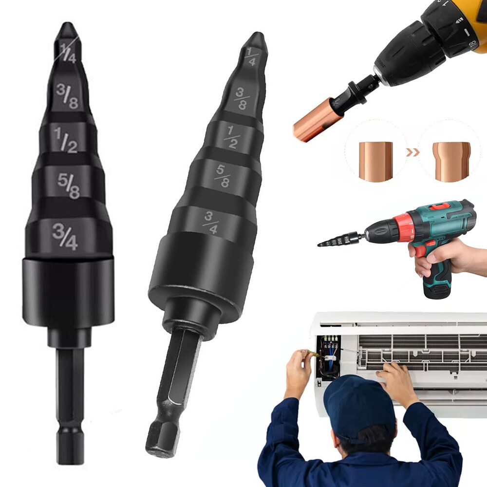 AC Air Conditioner Copper Pipe Tube Expander Swaging Tool Kit Drill Bit Flaring▱