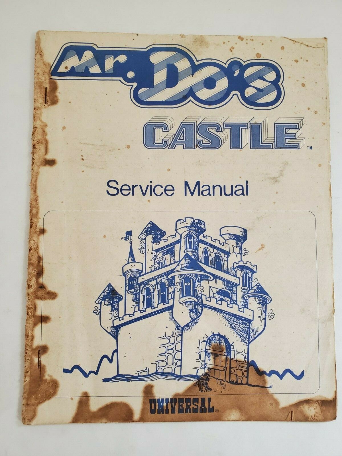 UNIVERSAL MR DO'S CASTLE UPRIGHT ARCADE VIDEO GAME SERVICE MANUAL