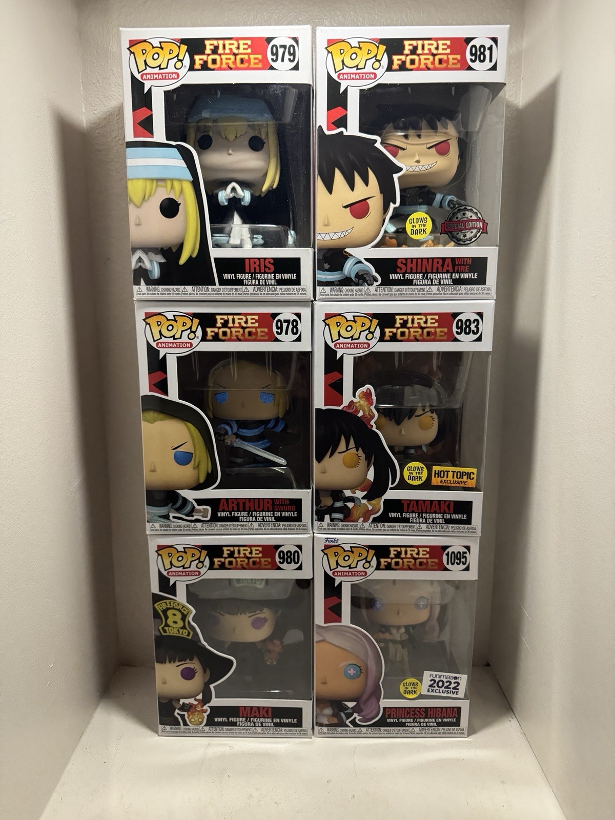 Full Glow 6-Pack Fire Force Funko Pop!