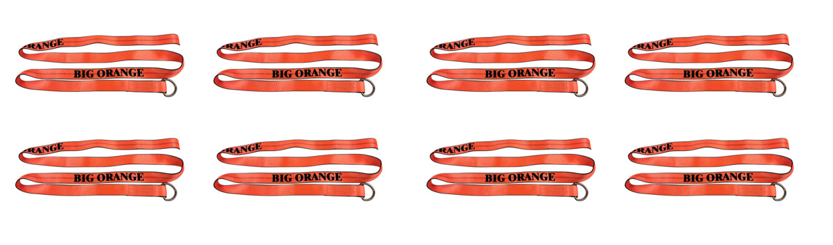 8 Pack 2" x 10FT Orange Tow Truck Lasso Wheel Lift Strap