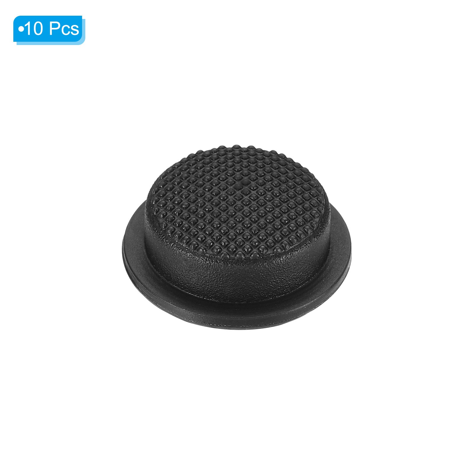 0.63" LED Flashlight Switch Cap, 10 Pcs Silicone Soft Boot Cover, Black