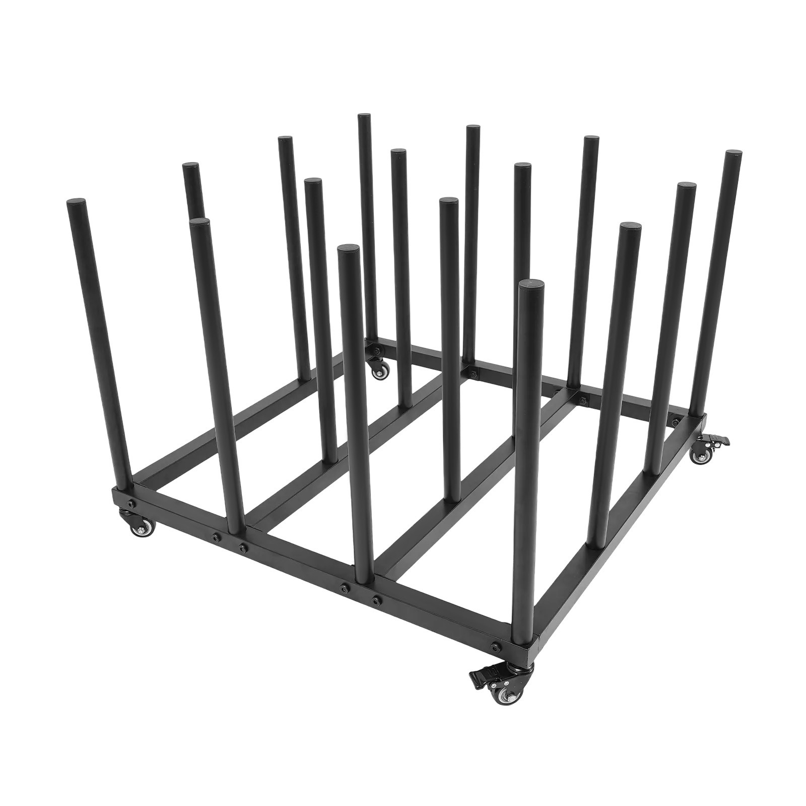 Mobile Storage Stand with 16 Rolls Capacity, File Roll Storage Cart