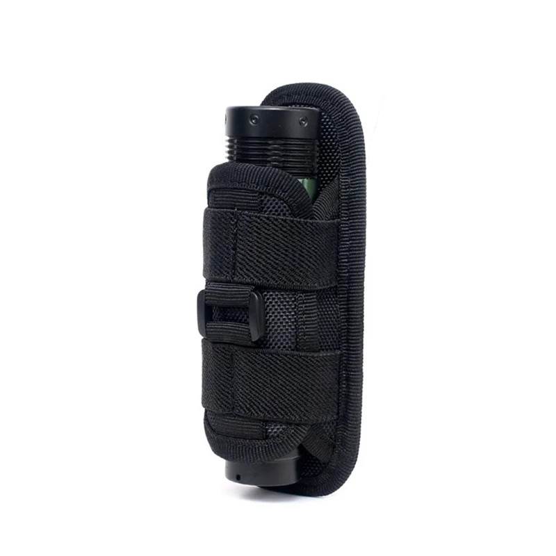 Tactical Flashlight Pouch Belt Torch Bag Durable Hunting Lighting Accessory Surv