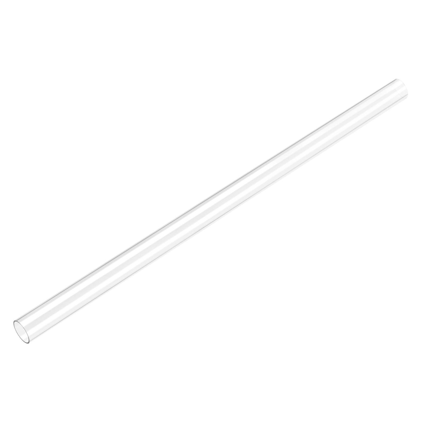 Transparent Rigid Tube 10mm ID x 12mm OD x 1Ft Round Tube Length