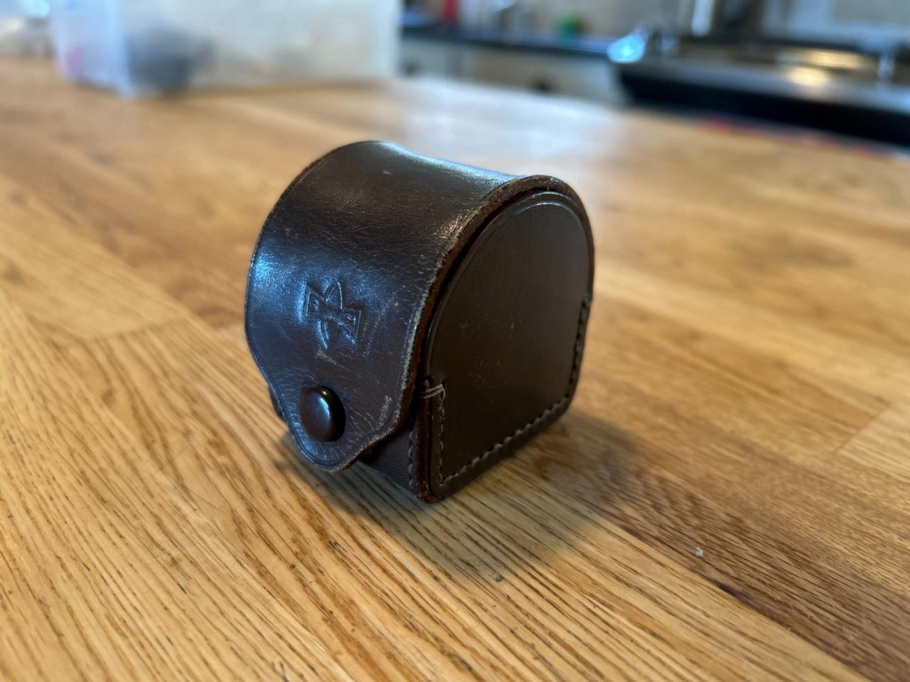 Vintage 1950s-60s Canon Lens Lens Shade Leather Case
