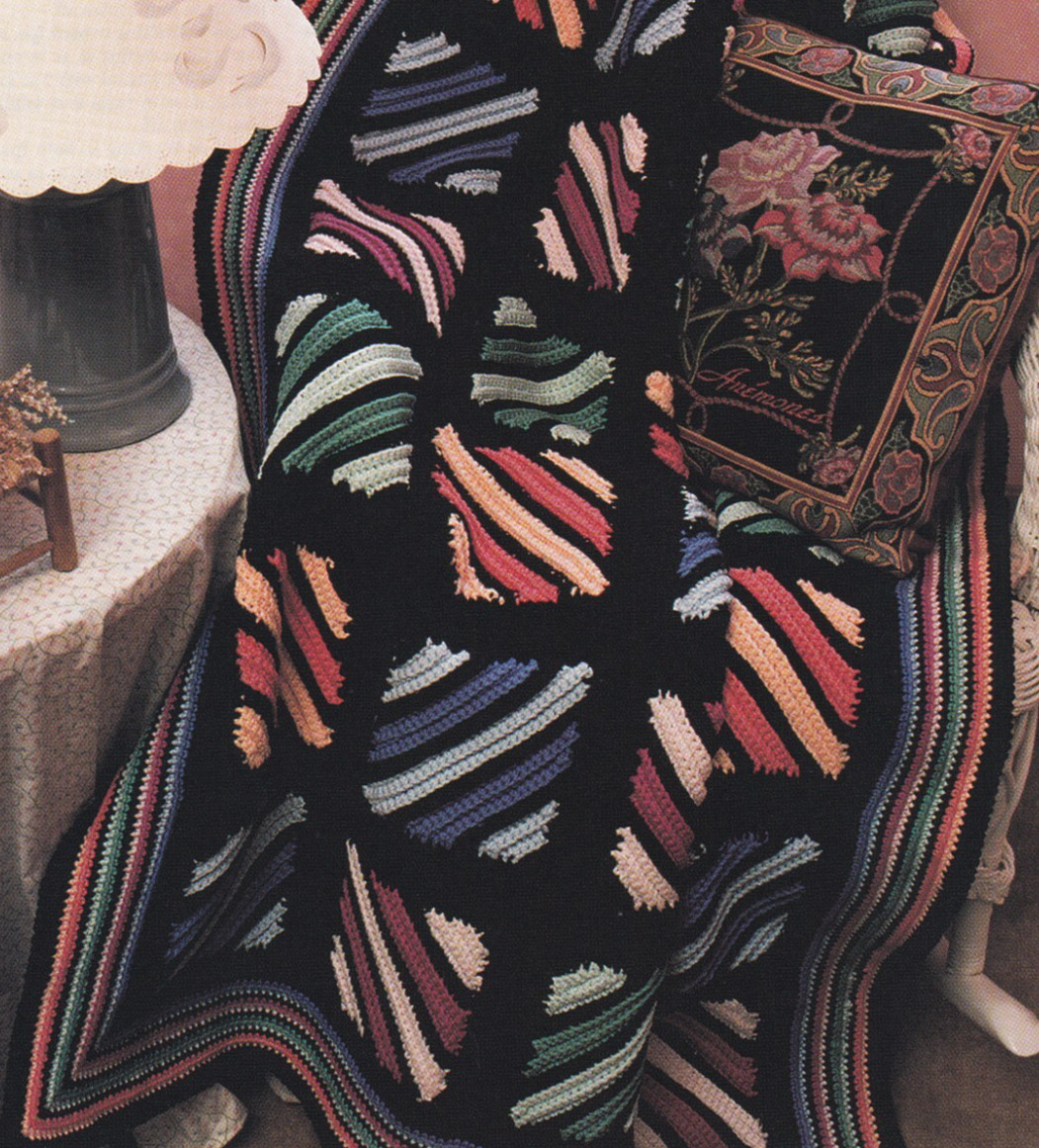 Crochet Afghan Pattern PRISM SQUARES Instructions Annie's