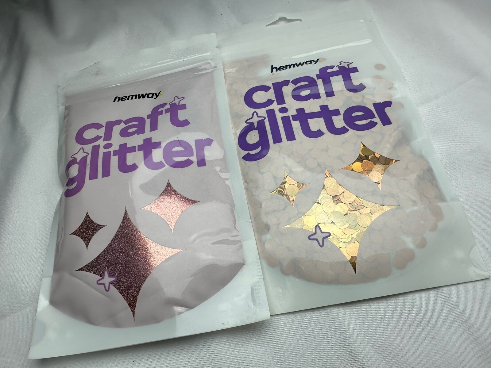 Hemway Craft Glitter 100g Glitter Flakes Arts Crafts Tumblers & Gold 50g Lot