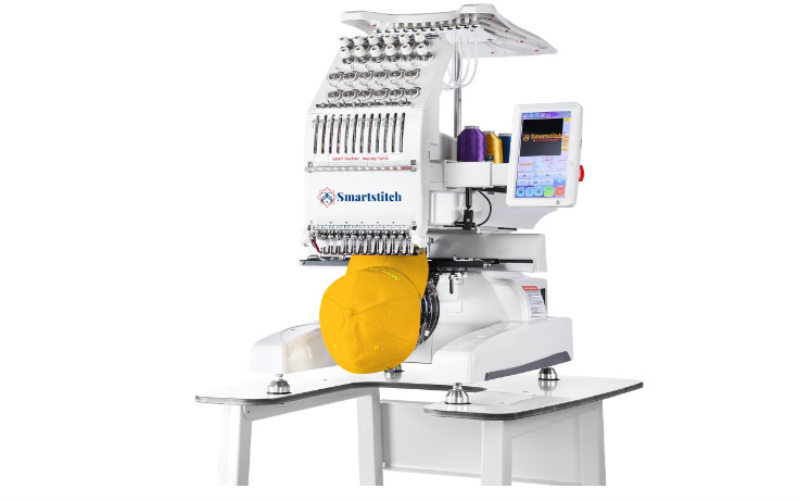 S-1201 Compact Embroidery Machine with 12 Needles, 1200SPM Max Speed, 7“ Touch S