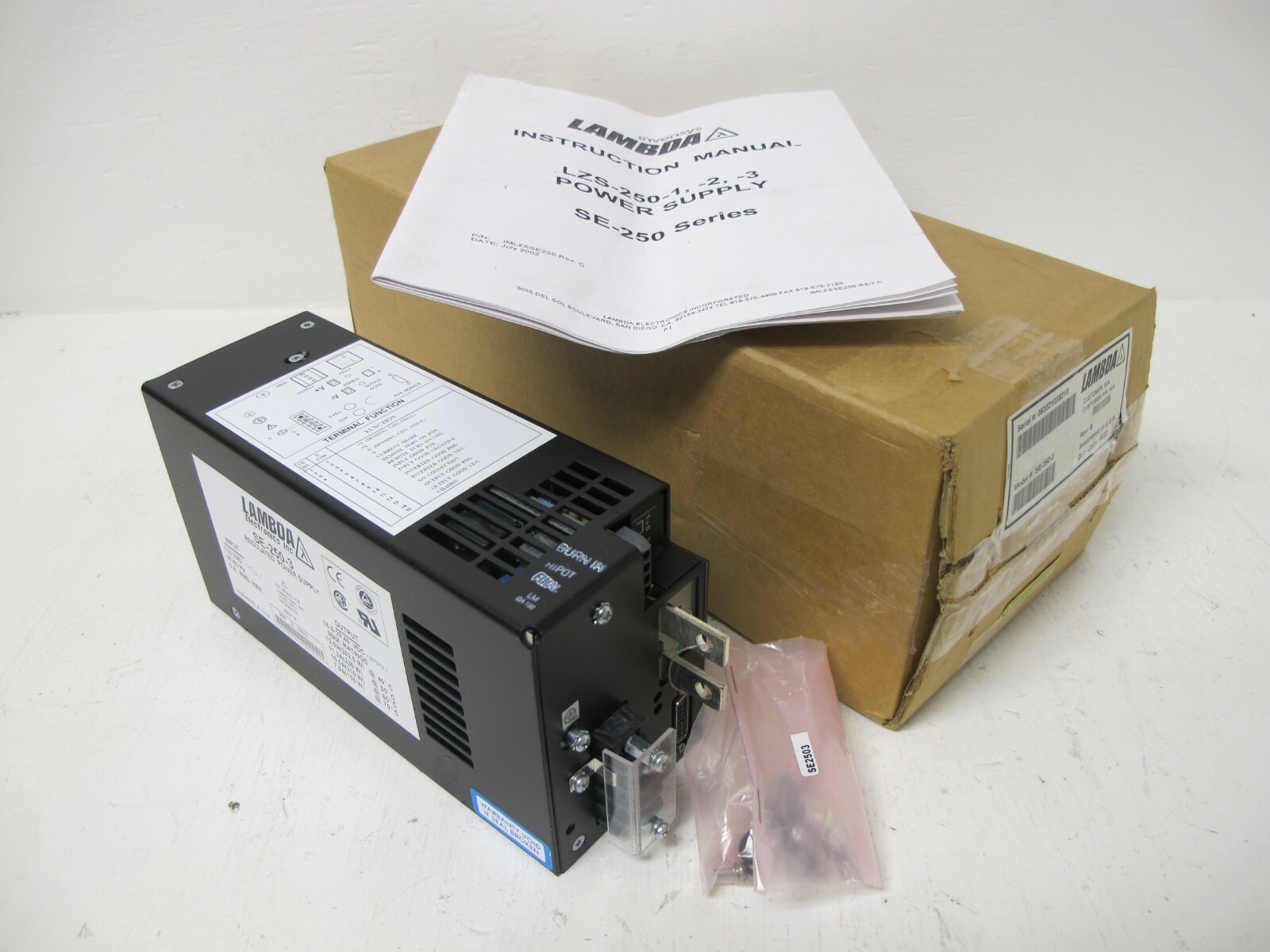 NEW Lambda Electronics SE-250-3 Regulated Power Supply Unit SE2503 115 VAC VDC