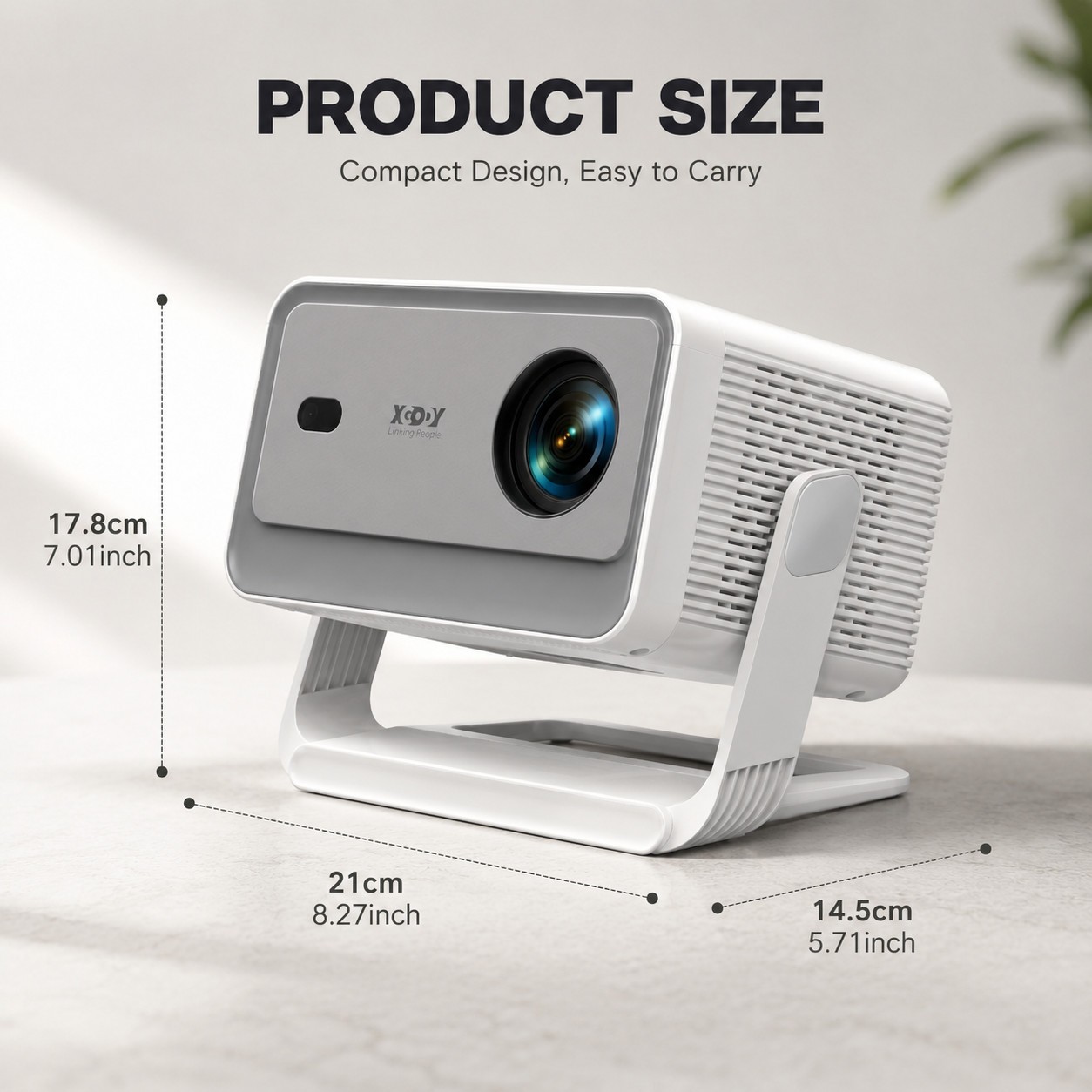 1100 ANSI 4K Smart Projector Android LED 5G WiFi Bluetooth Office Home Theater