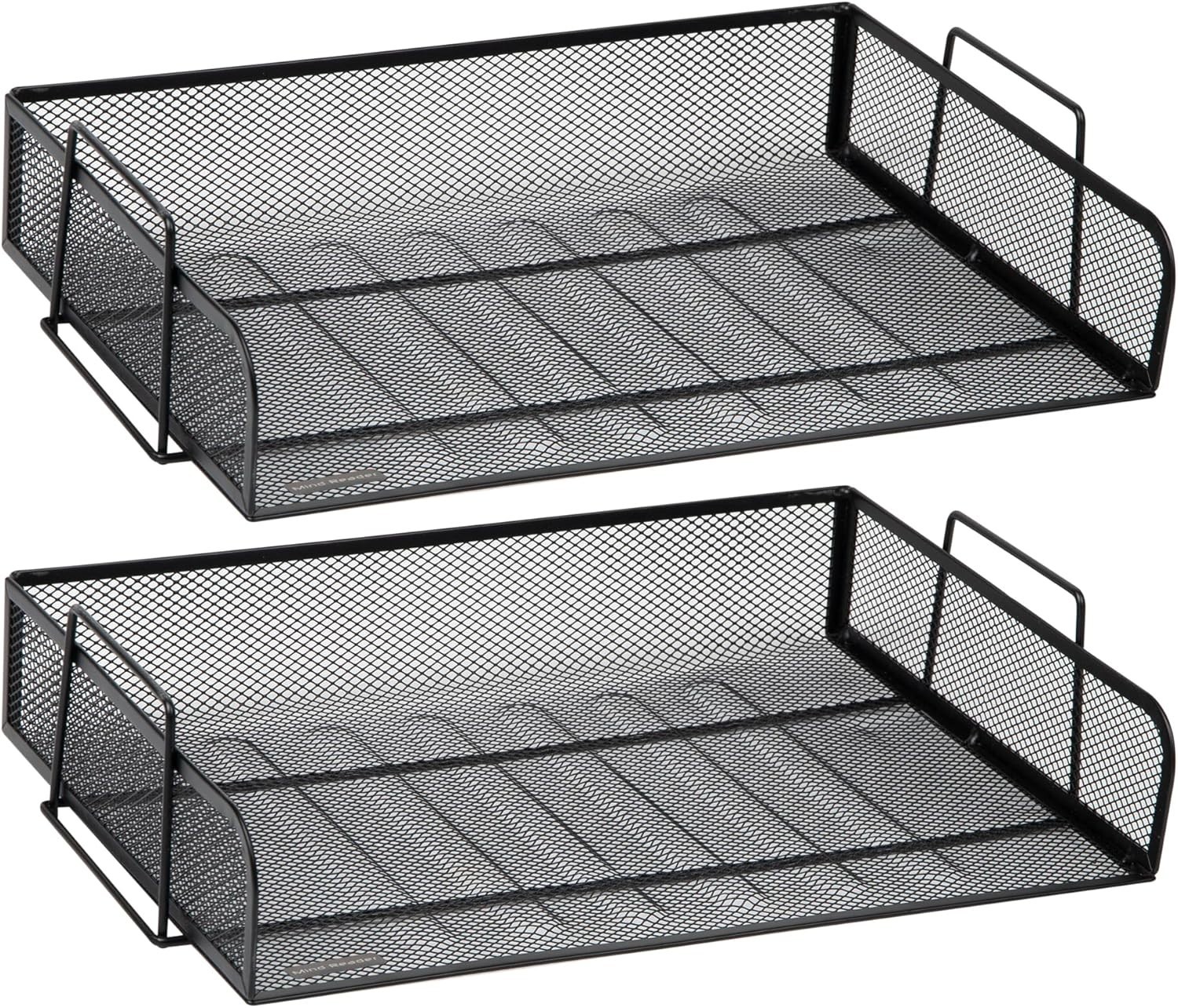 Versatile Stackable Desktop Trays - Stylish Organizer for Papers and Letters