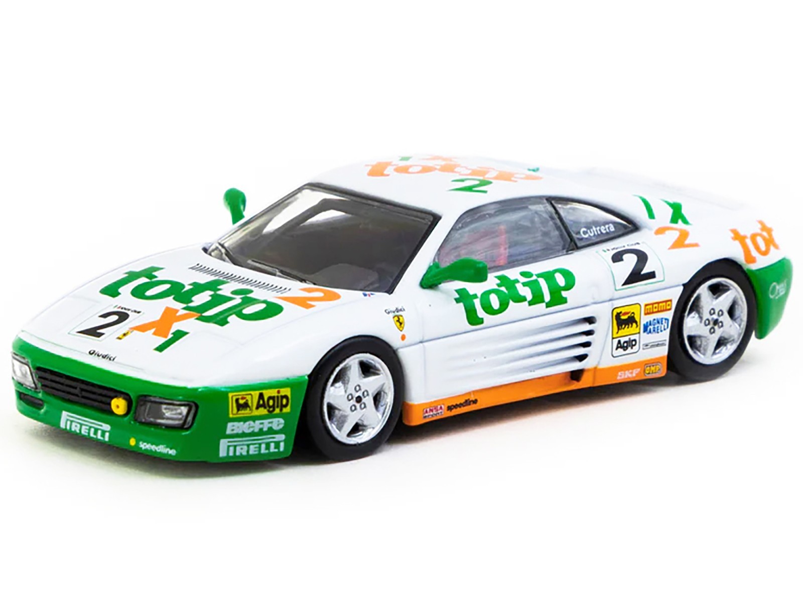 FERRARI 348 CHALLENGE #2 PAOLO CUTRERA (1993) 1/64 TARMAC WORKS T64-082-93CHA02