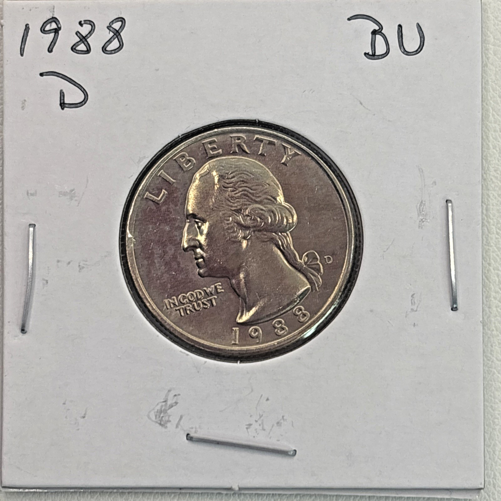 1988-D Washington Quarter BU (Brilliant Uncirculated) Denver Mint