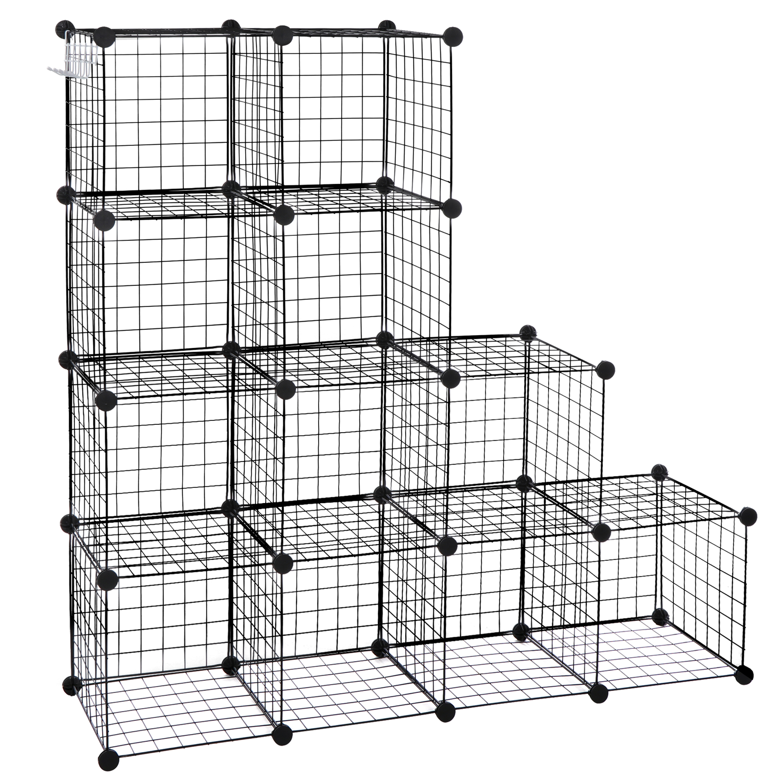 2X 12-Cube Storage Shelf Storage Bins Wire Cube Storage Organizer Modular
