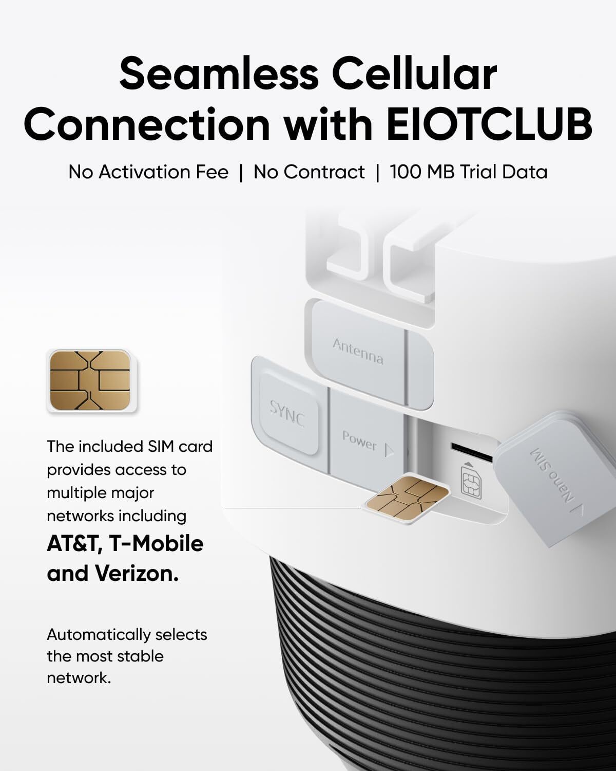 eufy 4G LTE Cam S330 4K Cellular Wireless Security Camera Solar Powered+SIM Card