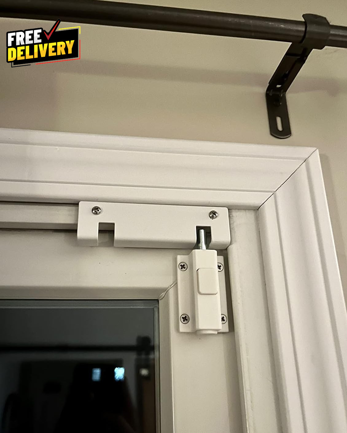 Sliding Door Security Lock  Sliding Patio Door Lock for Glass Doors Child Safety