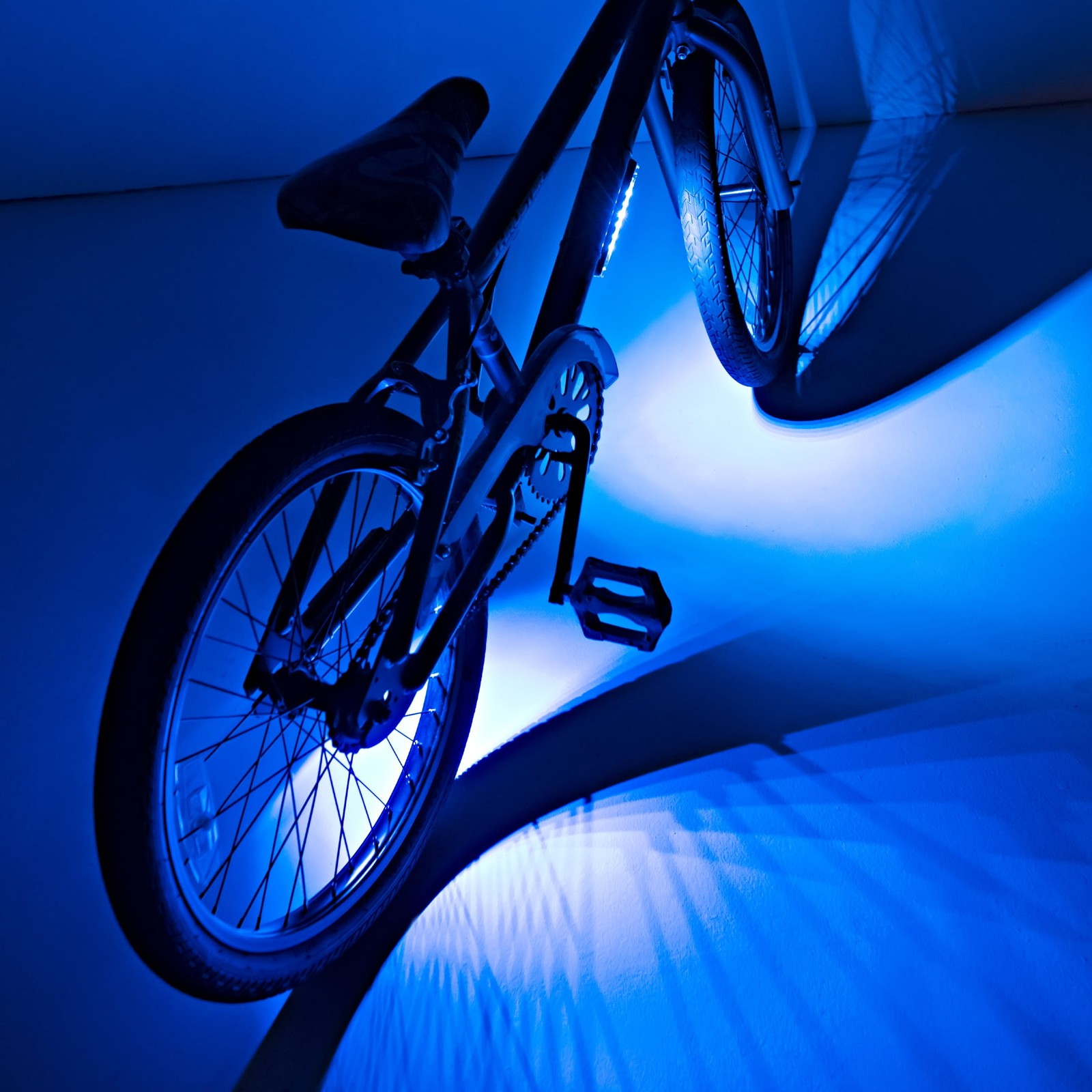 LED Bicycle Accessory Frame Light, Weather-Resistant,1 Count, Width 0.75 in,Blue