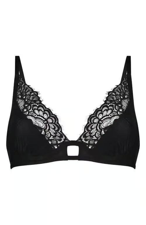 BNWT Hunkemoller Misio Lace & Mesh Bralette Size 36C MSRP $53!!