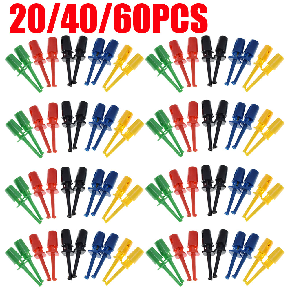 LOT Multimeter Lead Wire Kit Test Hook Clip Clamp Cable Kit Grabber Test Probe