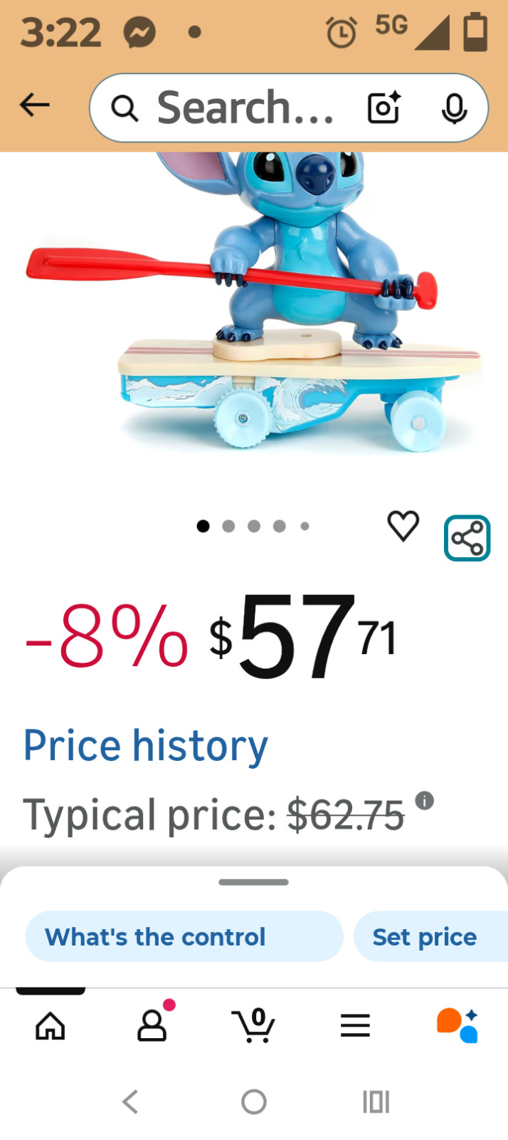 Jada Toys Radio Control Car with 360 Spin, Disney Lilo and Stitch, Ages 3 and up