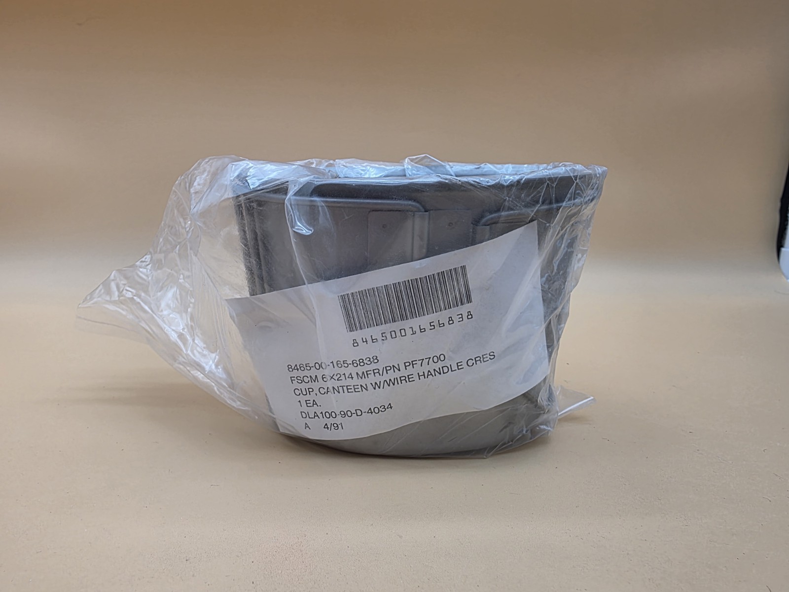 US Military Issued Water Canteen Cup W/ Butterfly Handle - 8465-00-165-6838 -New