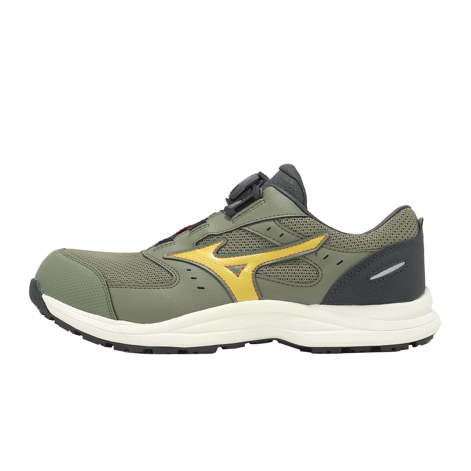 Mizuno Prime Fit LS III 3 51L BOA Wide Green Yellow Men Work Shoes F1GA2663-36