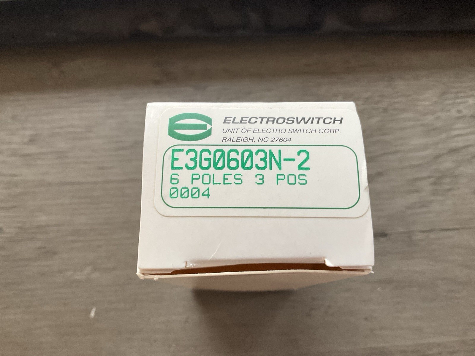 ELECTROSWITCH E3G0603N-2 6 Poles 3 POS New In Box
