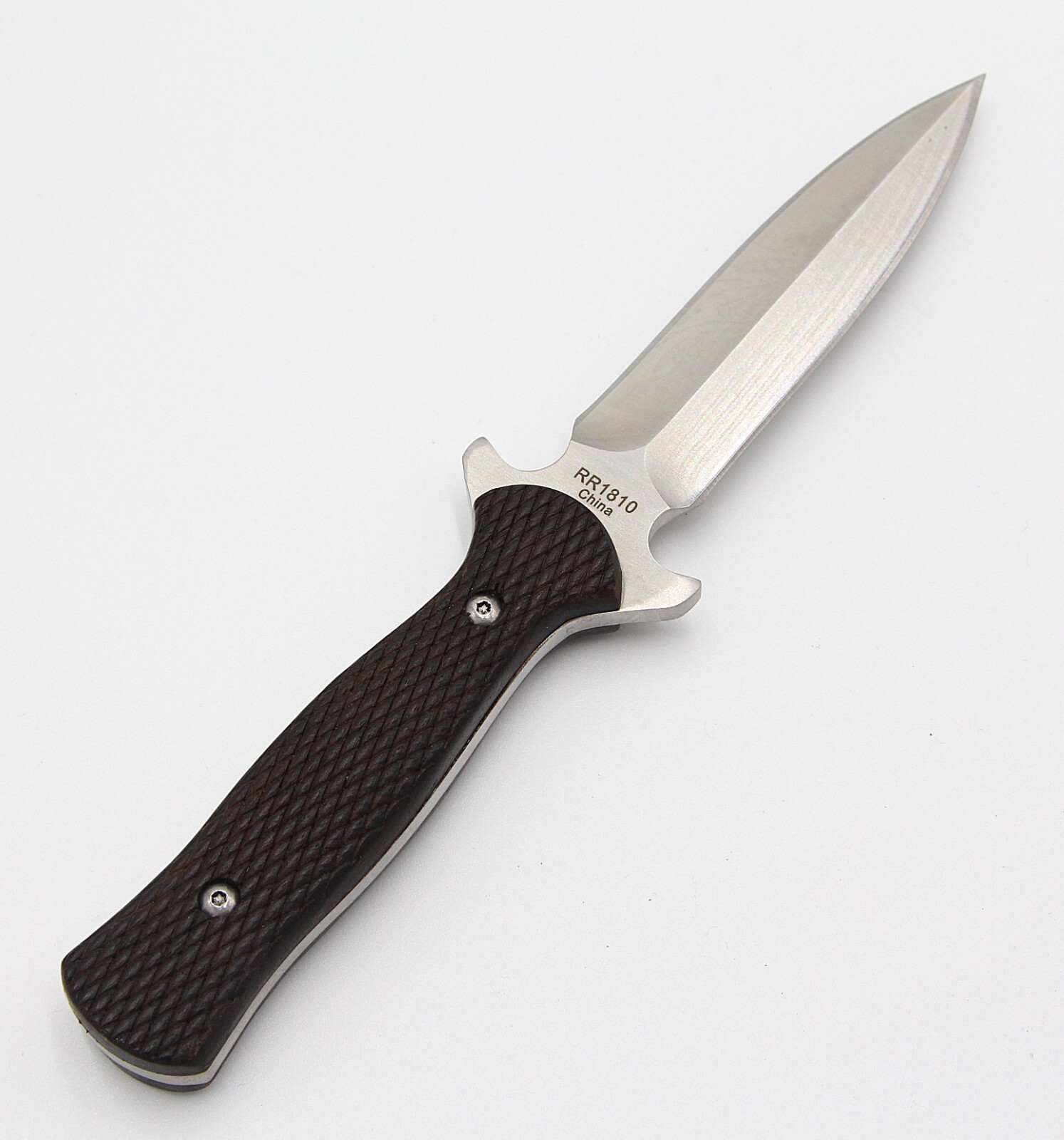 Rough Rider Small Boot 3.5" Double Edge Stainless Black Fixed Knife 1810