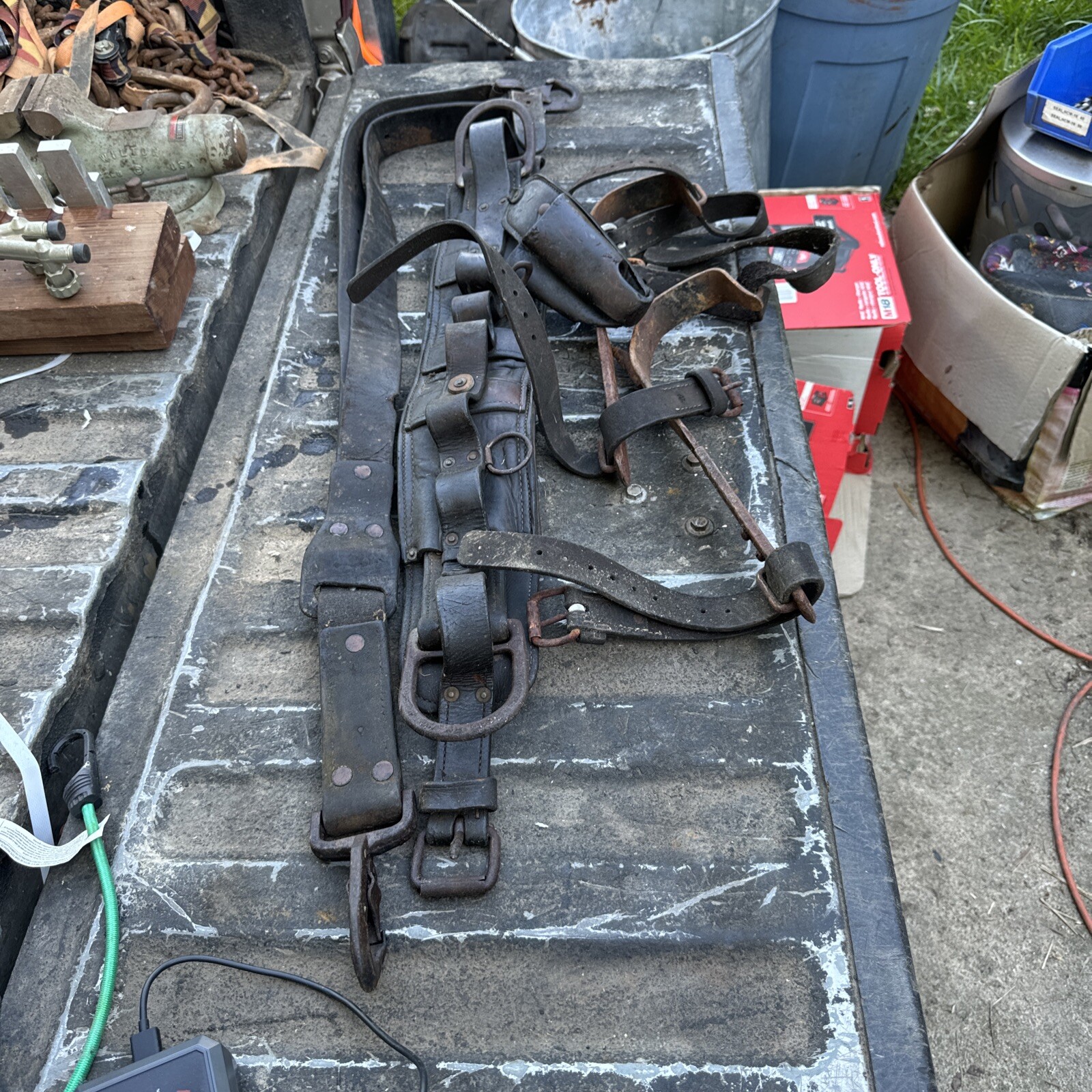 Bashlin Lineman Belt w/Spikes,Gaffs~Read all