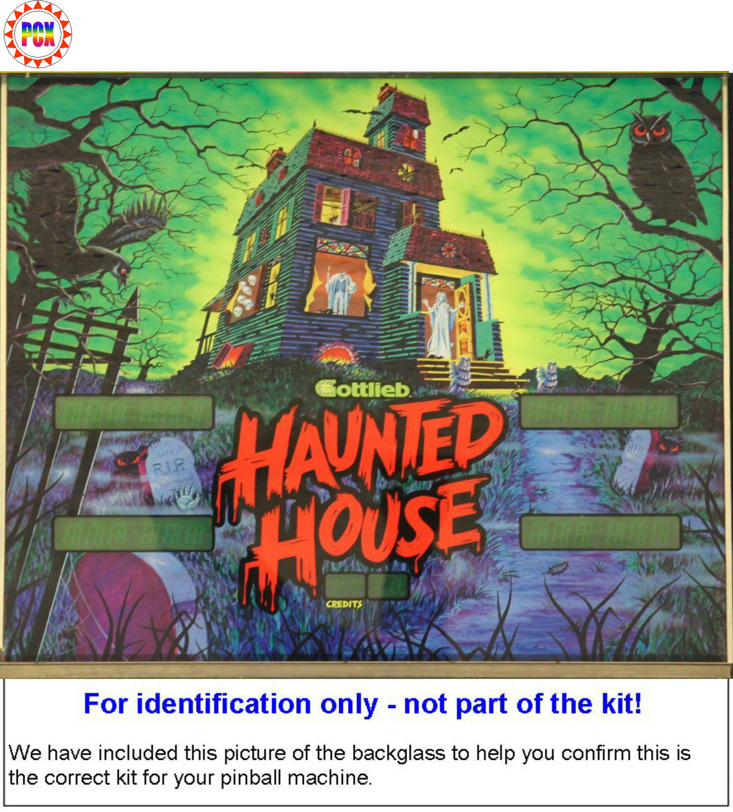 1982 Gottlieb Haunted House Pinball Machine Rubber Ring Kit