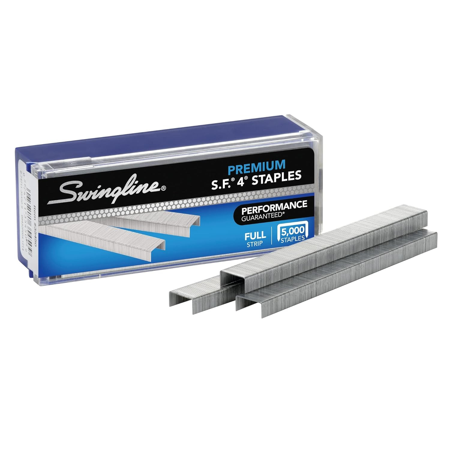 S.F. 4 Premium Staples for Desktop Staplers, 1/4" Length, 210/Strip, 5000/Box (3