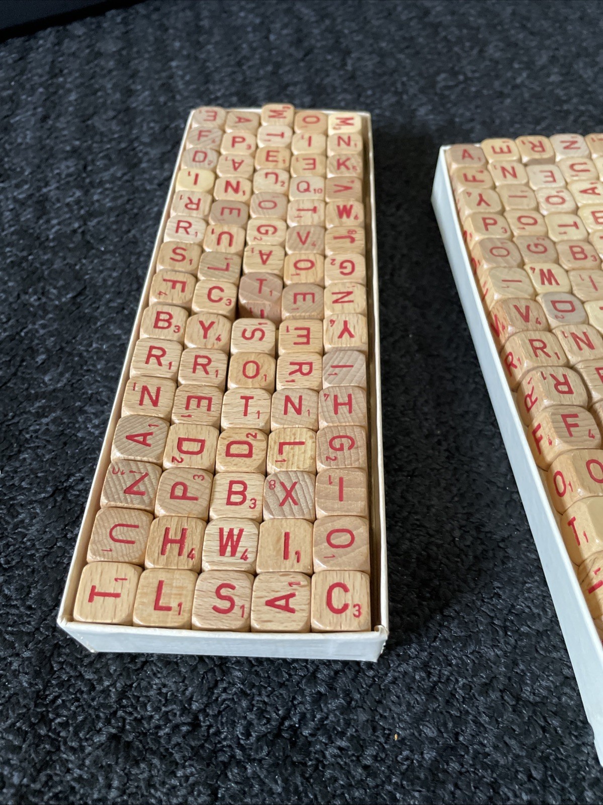 Vintage Complete Set 75 RSVP Scrabble Tiles