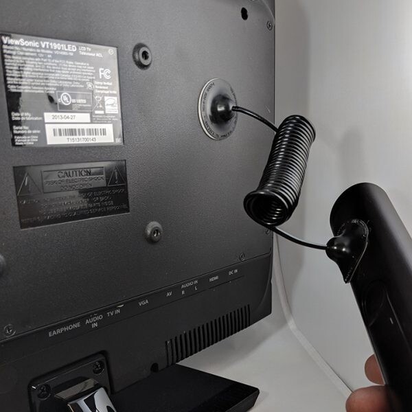 Remote Keeper #4028 - TV Remote Control Security Cable Lock Kit