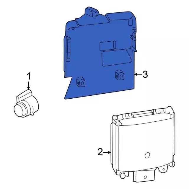 Genuine Ford Blind Spot Detection System Warning Sensor Bracket NZ6Z-14D189-B