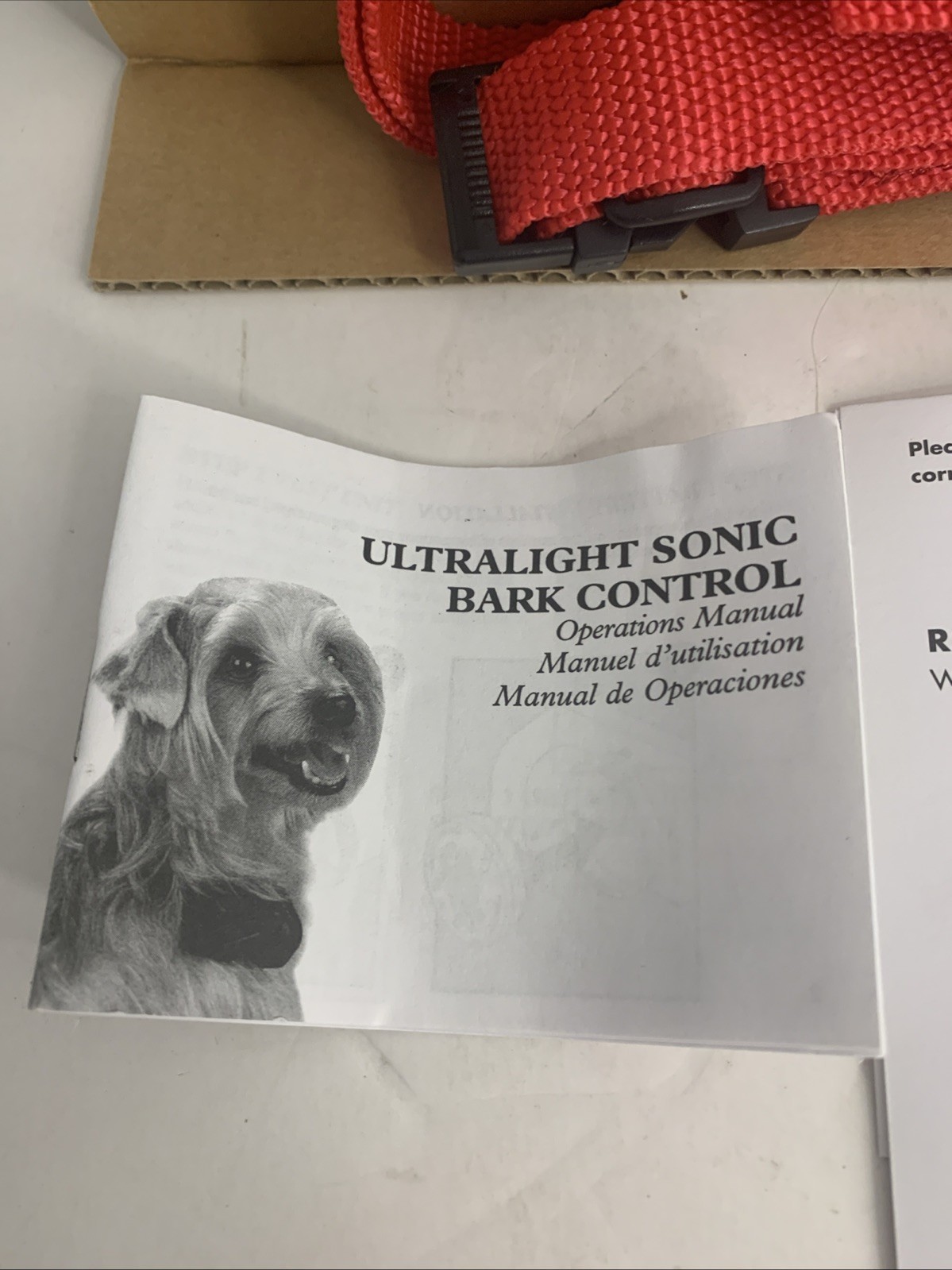 Petsafe PUSB-300 UltraLight Bark Control Pet Trainer Open Box