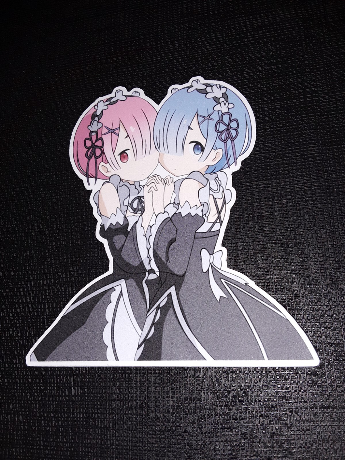 Rem & Ram from Re:Zero Glossy Sticker Anime Appliances, Walls, Windows!
