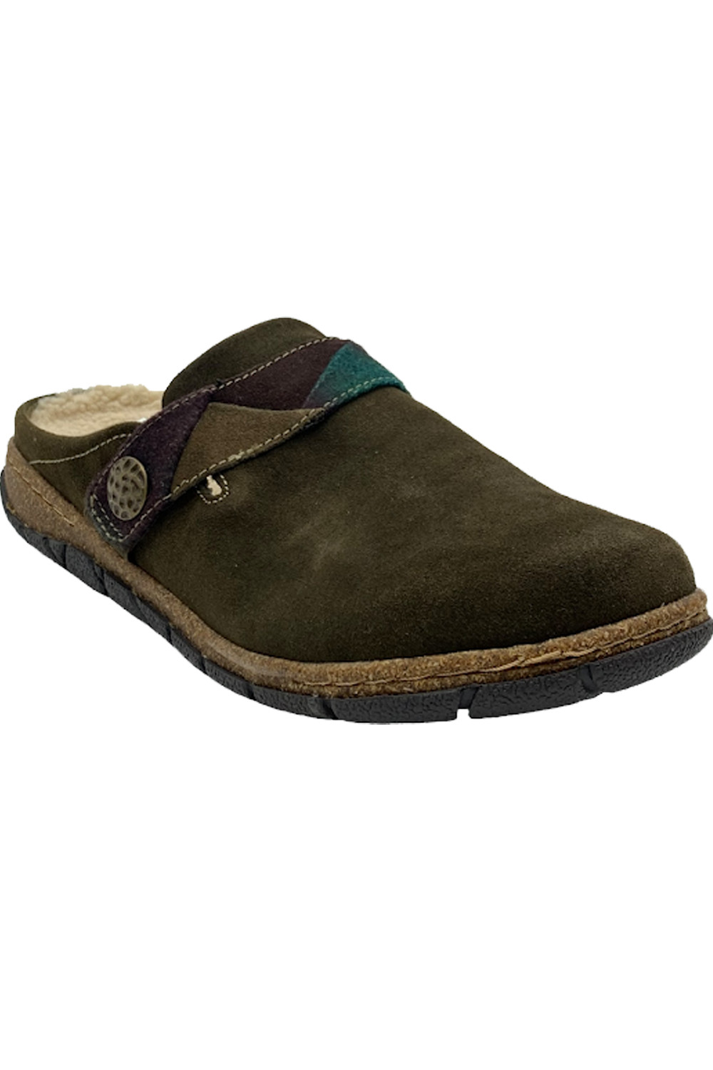 EARTH ORIGINS Women’s ELOISE Warm Lined Suede Clogs Arch Support Slip On NIB