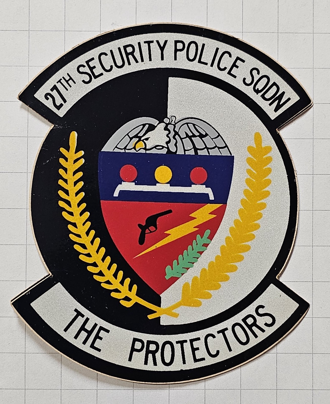 US Air Force 27th Security Police Squadron "The Protectors" 5" x 4" Sticker