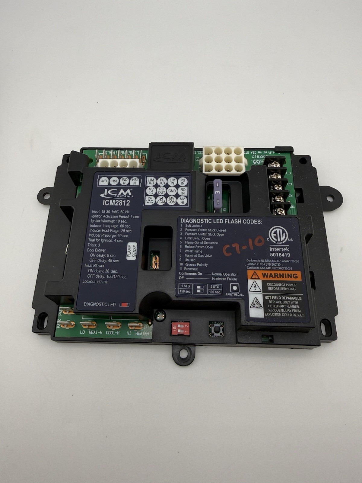 ICM2812 Furnace Control Module ICM Replacement for White-Rodgers 50M56U-843