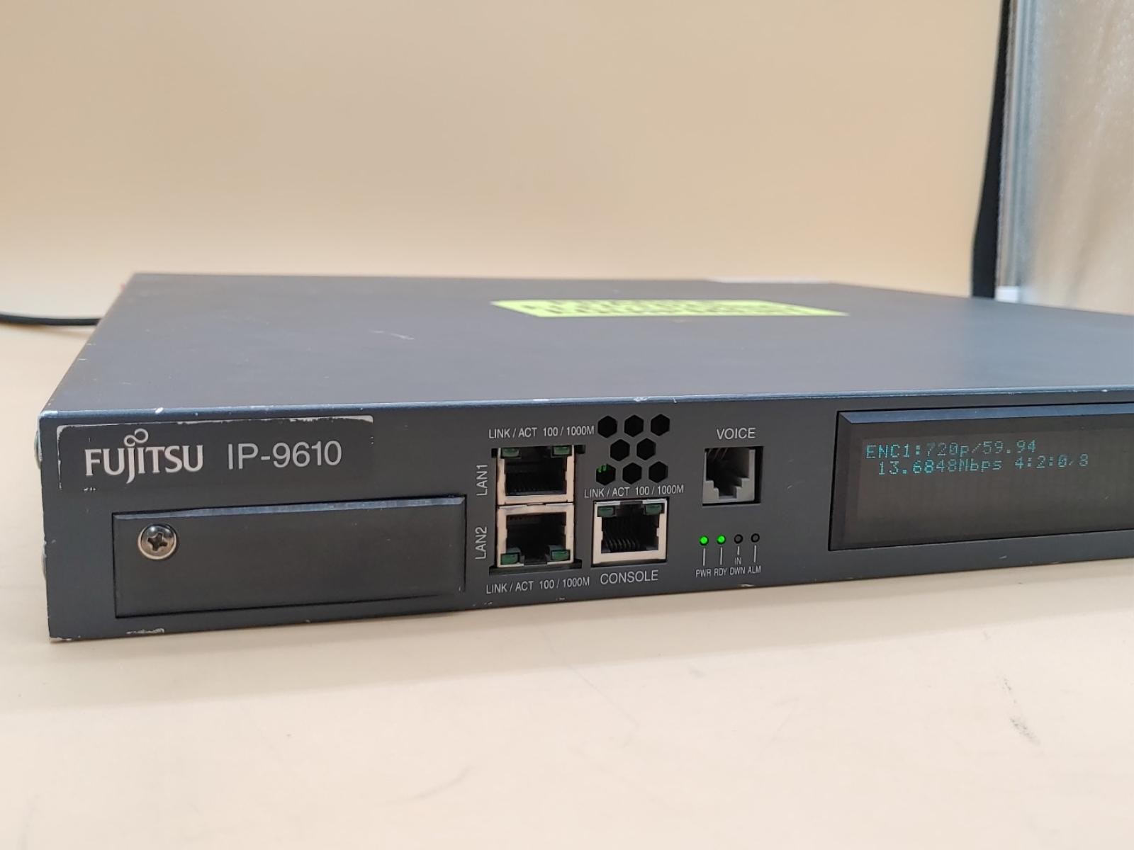 Fujitsu IP-9610 HD/SD Codec Video Encoding Digital Media Encoder *POWER TESTED*