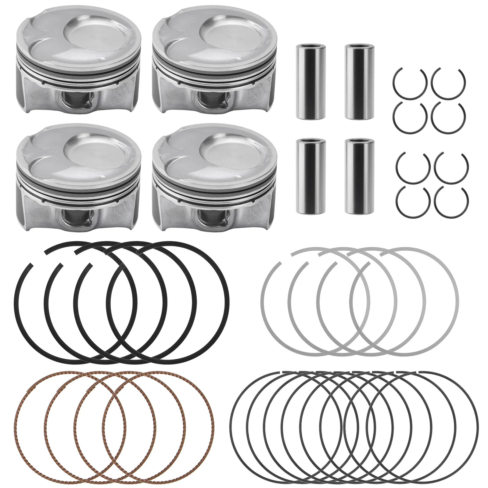 OVERSIZED PISTONS +0.5MM FIT FOR HYUNDAI ELANTRA TUCSON KIA SOUL 2.0L