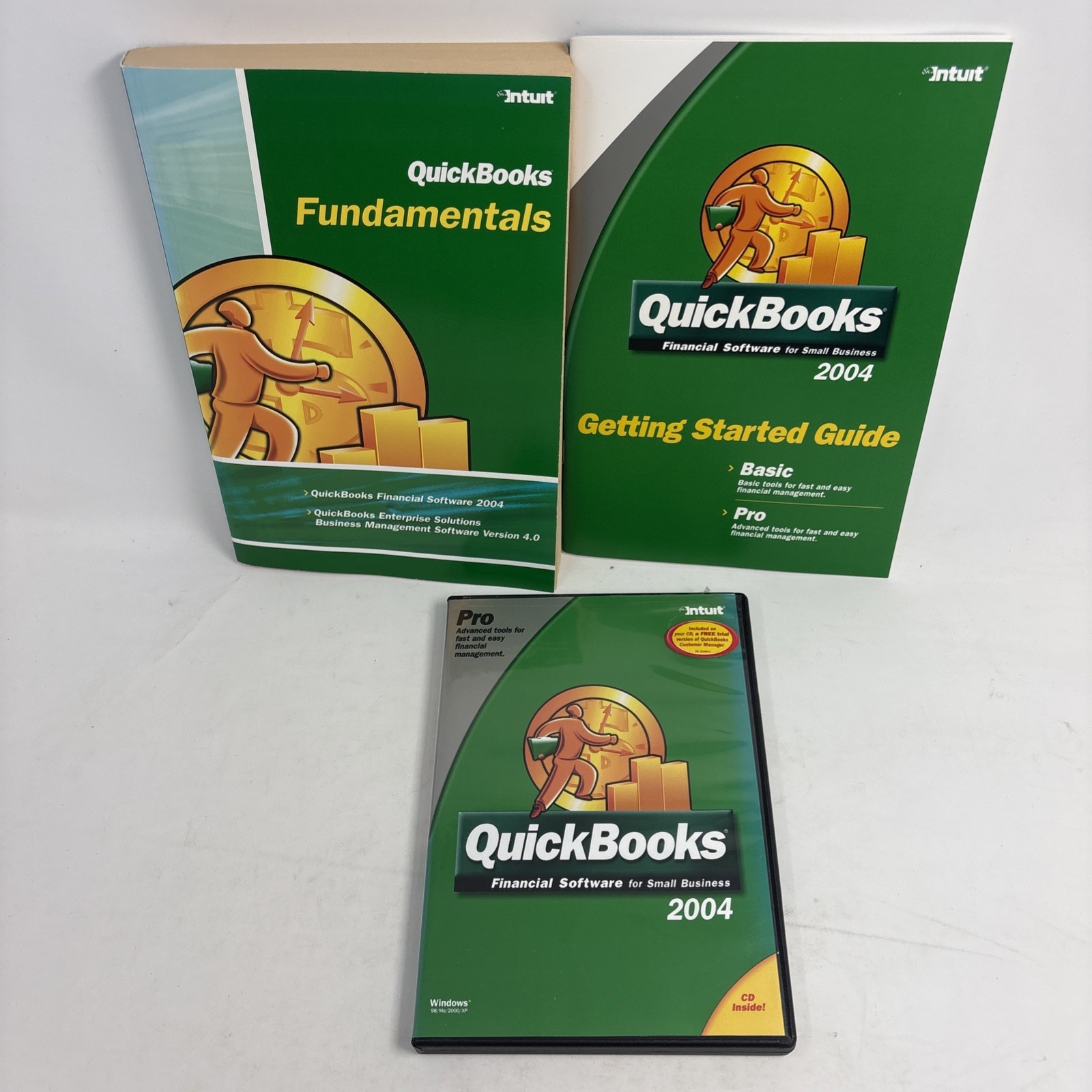 Intuit QuickBooks Pro Edition 2004 UPGRADE for Windows 98 ME 2000 XP w Key Code